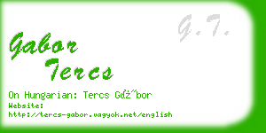 gabor tercs business card
